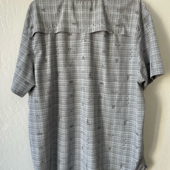 Canada Weather Gear Men's Short Sleeve Button Down Chest Zipper Pocket XL - Picture 2 of 7